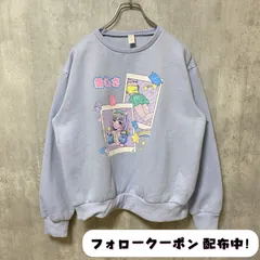 古着 used　ROMWE アニメプリントスウェット　トレーナー　レトロ　デザイン　秋冬服