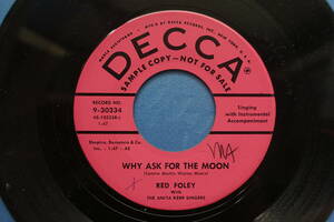 ★US盤 EP★　Red Foley - Why Ask For The Moon / Sweet Innocence 1957