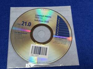 CD015 Canon キヤノン COMPACT PHOTO PRINTER SOLUTION DISK Ver21.0 for Mac & Win 盤面キレイ　ディスクのみです　まとめ取引歓迎