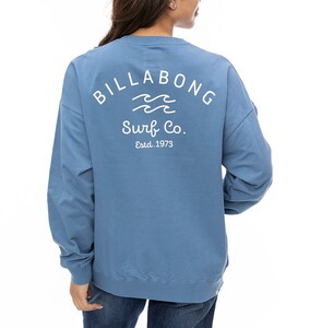 【SALE】★送料無料★2024秋冬 新品【BILLABONG/ビラボン】SOFT CLEAN ARCH LOGO トレーナー BMN0 レディースM BE014001