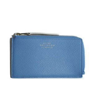 M6010f70　▼SMYTHSON スマイソン▼　PANAMA 4cc flat パナマレザー4カードコインパース ナイトブルー / コインケース カードケース