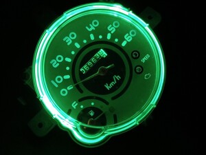 ☆HONDA ホンダ ジョルノ AF70 LED 爆光メーター球 SMD1 3チップ 5連 計15発 グリーン 緑色 2球セット！☆