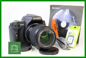 【同梱歓迎】【動作保証・点検済】良品■到着後即使える■SONY α230＋18-70mm■バッテリー・チャージャー・4GB SDカード付き■BBB1051