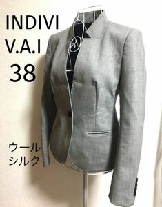 INDIVI V.A.I (インディヴィ ヴァイ) 春ツイードジャケット38