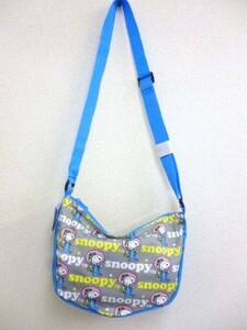 700円→600円 スヌーピー ショルダーバッグ グレー 20ｘ30ｘ12cm 子供用