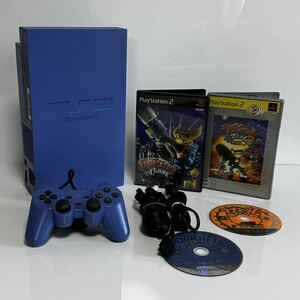 ★動作確認済み★ 本体 プレイステーション2 PS2 SCPH-39000 TB プレイステーション2 ラチェット＆クランク ブルー★SONY コントローラー 