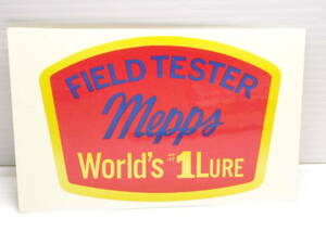 オールド　メップス　ステッカー　フィールドテスター　mepps FIELD TESTER World's #1 Lure