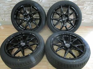 即納 特注色 BNJ 新品 RAYS VERSUS VV21S 18インチ 5H114.3 8J+45 2023年製 215/45R18 KUMHO ECSTA PS71 90系 ノア ヴォクシー マツダ3