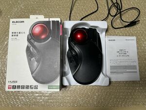 【中古品】M-HT1URBK エレコム トラックボール トラックボールマウス ELECOM 8ボタン 大玉 