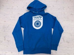 Entry CLOTHING トランプレコーズ TRAMP RECORDS 音楽 グッズ ラグランスリーブ プルオーバー スウェットパーカー メンズ 青