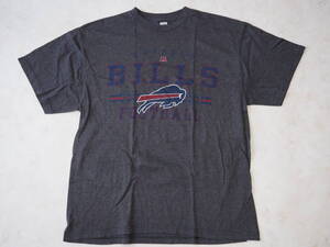 ☆送料無料☆ NFL TEAM APPAREL USA直輸入 古着 半袖 BUFFALO BILLS バッファロー・ビルズ Tシャツ メンズ XL ダークグレー 中古 トップス