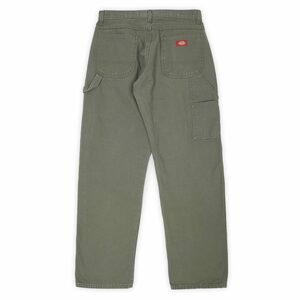 ディッキーズ Dickies 00s ダックペインターパンツ ワーク 定番 旧タグ USA ビンテージ 古着 (-1931) オリーブグリーン W30 L32