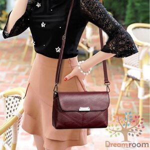 classic ヘリンボーンクラッチBAG 【ボルドー】革 バッグ ショルダー 海外セレブ 冠婚葬祭 葬儀 K-075-2