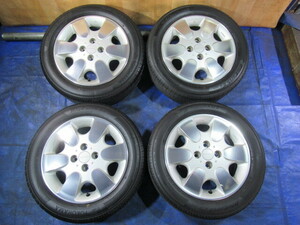 激安即決！ AUTECH 日産 ENKEI 15-5.5J 4H/100 ET50 +YOKOHAMA 175/60R15 2022年製！中古4本セット！キューブ マーチ ノート等！T008425