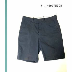 N.HOLLYWOOD Nハリウッド ハーフパンツ ネイビー コットン