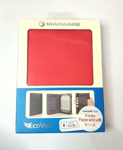 送料無料◆amazon Kindle Paperwhite用 レザーカバー ピンク Marware EcoVue KGEV14 手帳型ケース