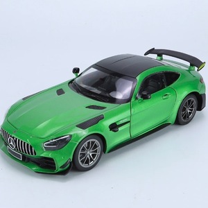 1:18 ベンツ Benz GTR AMG グリーン 緑 ミニカー 合金 モデルカー おもちゃ ダイキャスト 金属 サウンド ライト おもちゃ