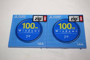 ★　三菱　★　ZIP　100MB　Windows フォーマット　2枚　【 ZP100W1 】