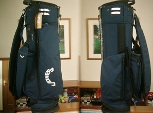 未使用　ＪＯＮＥＳ　ＧＯＬＦ　ジョーンズ　ゴルフ　リサイクル素材使用　ネイビー紺白　スタンドバッグ 