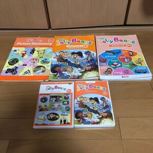 JELLY BEANS 英語教材 ECC PI WORK BOOK MAIN BOOK CD4枚組　DVD