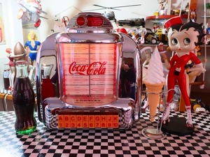 コカコーラ アメリカンダイナー ジュークボックス型ラジカセ 当時物 ビンテージ