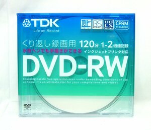 新品未使用 TDK DVD-RW 33枚セット 120分/1～2倍速記録/くり返し録画用/インクジェットプリント対応/CPRM対応 DRW120DPWA1A-H