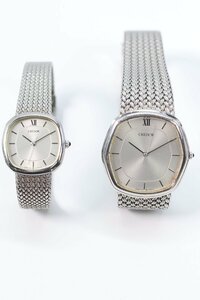 【2点】SEIKO セイコー CREDOR クレドール 7771-5040 1271-5030 クオーツ メンズ レディース ペア　腕時計 5811-HA