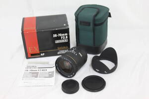 【返品保証】【元箱付き】シグマ Sigma ZOOM 28-70mm F2.8 D ASPHERICAL ニコンマウント キャップ フード 説明書 ケース付き レンズ v9891