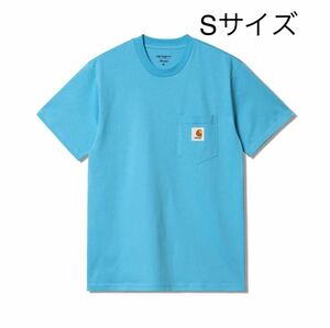 【送料無料】AWAKE NY × Carhartt WIP Pocket T-Shirt BLUE Sサイズ アウェイク ニューヨーク カーハート コラボ ポケット Tシャツ ブルー