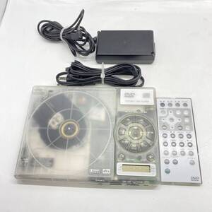 送料無料g34371 無印良品 pioneer パイオニア スケルトン ポータブルDVDプレーヤー PDV-M1 リモコン付き 部品取り ジャンク