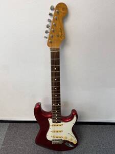 ◎ １円スタート Fender Japan フェンダージャパン キャンディアップル エレキギター ソフトケース付き ストラトキャスター