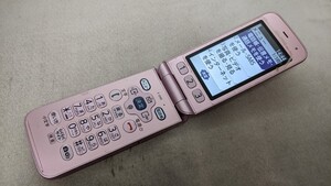 H5218 docomo SIMフリー らくらくホン F-01M FUJITSU 4Gガラホ 簡易動作確認＆簡易清掃＆初期化OK 判定○ WebにてSIMロック解除手続受付済