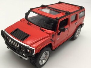 1台売り　赤 1/32 ハマー H2 SUV 2008 Hummer ミニカー