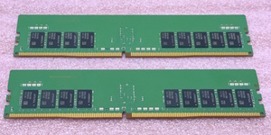 Samsung M393A2K43DB3-CWE 2枚セット *PC4-25600/DDR4-3200/PC4-3200AA ECC REG/Registered 288Pin DDR4 RDIMM 32GB(16GB x2) 動作品