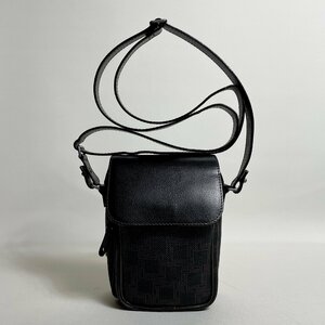 2405-54-1｜美品｜dunhill ダンヒル ショルダーバッグ PVC レザー ダークブラウン