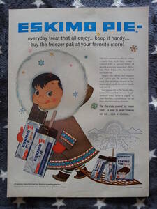 i即決【mid-century advertising/LIFE/POST/広告375】ESKIMO PIE/エスキモー・パイ/アイスクリーム/1953年/ミッドセンチュリー/アメリカン