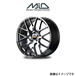 MID RMP 028F アルミホイール 1本 MPV LY3P(18×7J 5-114.3 INSET48 ハイパーメタルコート/ミラーカット)