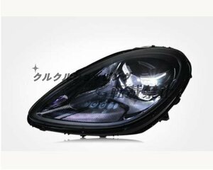 ポルシェ　マカン　 2014年-　高品質　 LEDヘッドランプ ヘッドライト　左右セット　ドレスアップ　　外装カスタム