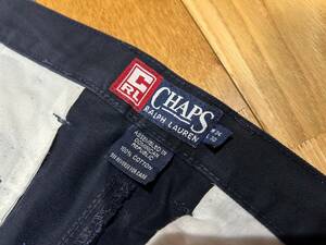 【CHAPS RALPH LAUREN/チャップス ラルフローレン】90s VINTAGE チノ sizeW34 コットン100％ チノパンスラックス ヴィンテージ ビンテージ