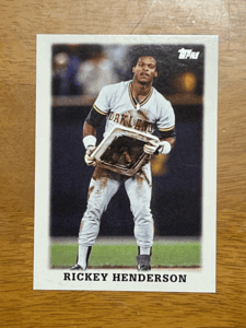 2023 Topps Series 1 リッキー・ヘンダーソン Rickey Henderson Oversized Boxtopper 88LL-1