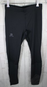 15 03172 ☆ SALOMON サロモンコンプレッションタイツ AGILE LONG TIGHT MEN M ブラック スポーツタイプ【アウトレット品】