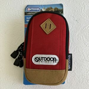 ☆【新品未使用品】OUTDOOR PRODUCTS カメラポーチ01 レッド 赤 ODCP01RD 持ち運び便利 おしゃれ コンパクト 保管品