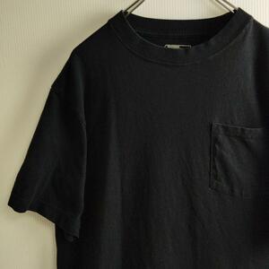 ディッキーズ 半袖シャツ Tシャツ ブラック コットンシャツ メンズM 無地