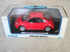 ★☆★ かわいい♪赤色　WELLY ウィリー 1/18 フォルクスワーゲン ニュービートル Volkswagen New Beetle 　★☆★ 
