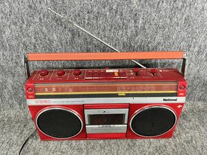 ナショナル National ラジカセ RX-4940 レッド 昭和レトロ 当時物 ラジオ カセット stereo cassette recorder 動作品