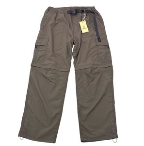 24AW【新品・定価22,000円】GRAMICCI CONVERTIBLE MICRO RIPSTOP PANT マイクロリップストップパンツ L DEEP BROWN G4FM-P026 グラミチ