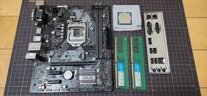 【 起動確認・ジャンク扱い 】 PCパーツ Corei5 8400 + ASUS PRIME H310M-A R2.0 + Crucial DDR4 2666 8G×2