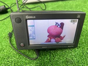  SANYO Gorilla ゴリラ ポータブルナビ NV-JM450DT(H) 通電 TV OK GPSアンテナ欠品 NAVI未テスト 