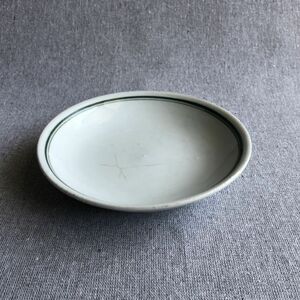 統制陶器 白磁 小皿 中皿 磁器 うつわ やきもの アンティーク 昭和レトロ 戦時中 古道具 骨董 時代物