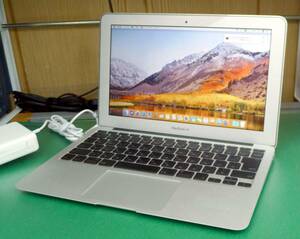 T10947nSSD取付済中古品 MacBookAir Late2010 SSD512GB HighSierra 11.6inch 動作品 ACアダプタ付属